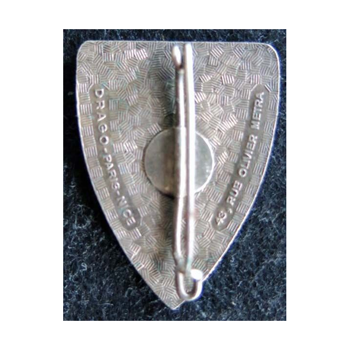 1° BEP : insigne métallique du 1° bataillon étranger parachutiste de fabrication Drago Olivier Métra émail