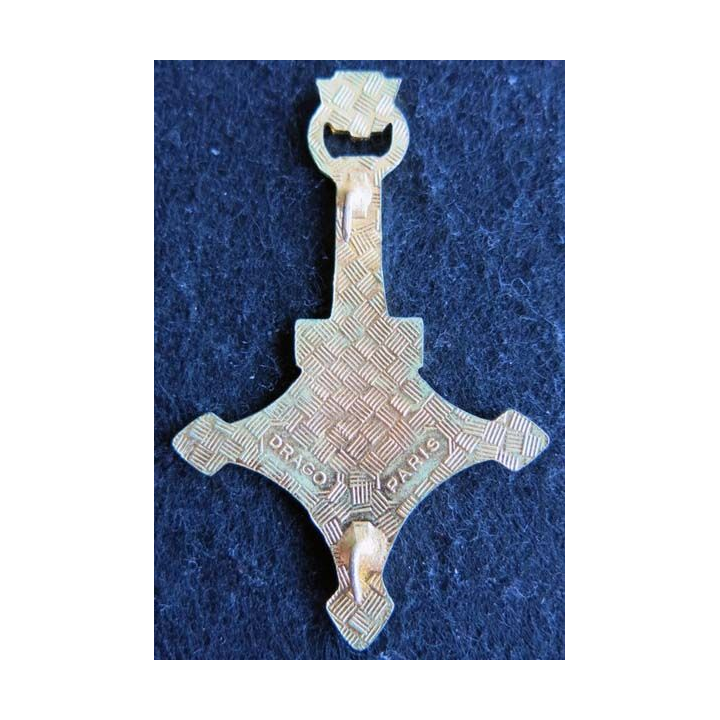 3° CSPLE : Insigne métallique de la 3° compagnie saharienne portée de Légion Étrangère de fabrication Drago Paris