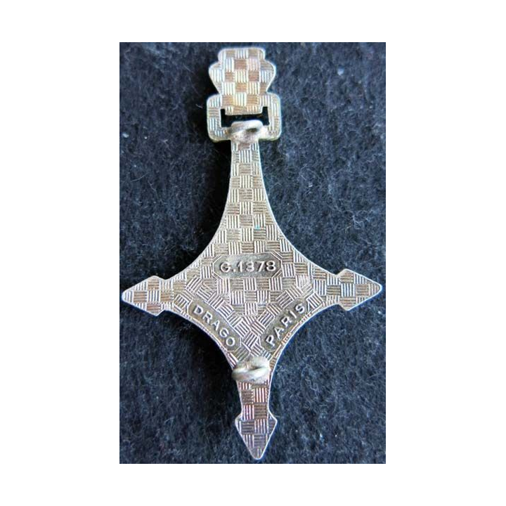 4° CSPLE : Insigne métallique de la 4° compagnie saharienne portée de Légion Étrangère de fabrication Drago G. 1378