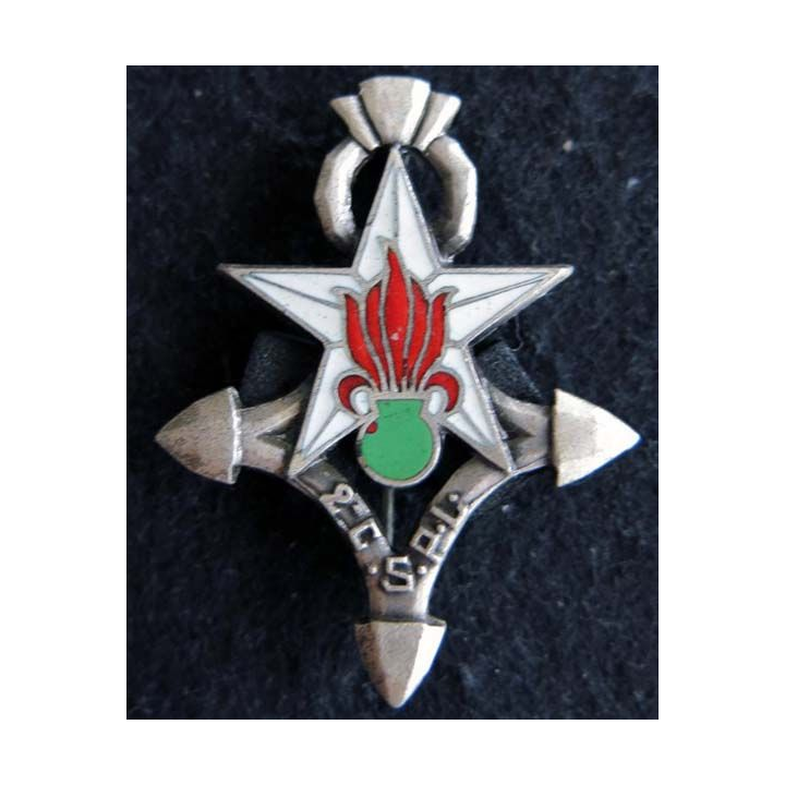 2° CSPLE : Insigne métallique de la 2° compagnie saharienne portée de Légion Étrangère de fabrication Drago Paris