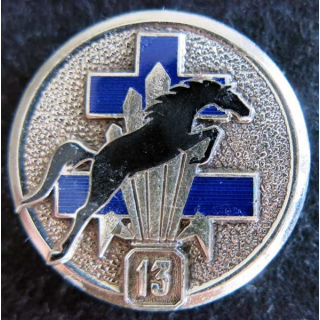 13° DBLE : insigne métallique de l'escadron de reconnaissance de la 13° demi brigade de la légion étrangère LR Paris