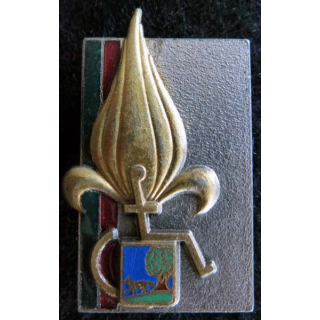 PUYLOUBIER : insigne métallique de l’institution des invalides de la légion étrangère de fabrication Drago N° 0708
