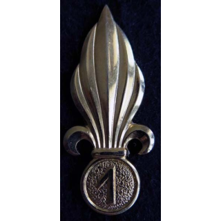 LEGION : flamme de béret dorée (Algérie) du 1° régiment étranger d'infanterie Courtois