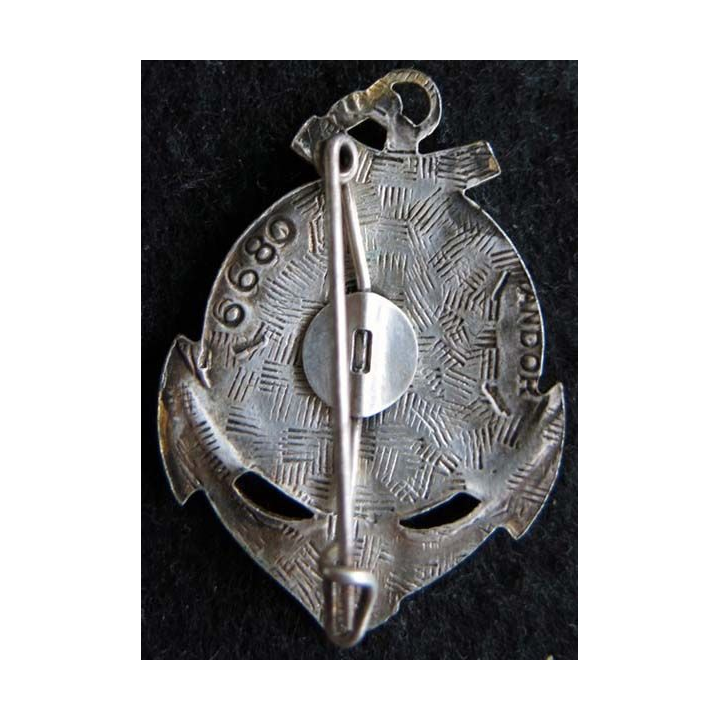 4° RIMA : Insigne métallique du 4° Régiment d'Infanterie de Marine de fabrication Andor 6680
