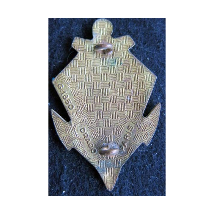 6° RIAOM : Insigne métallique du 6° Régiment Inter Armes d’Outre Mer Drago G. 1650 en émail