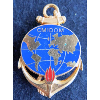 CMIDOM : Insigne métallique du Centre Militaire Information Documentation Outre Mer Fraisse G. 3387