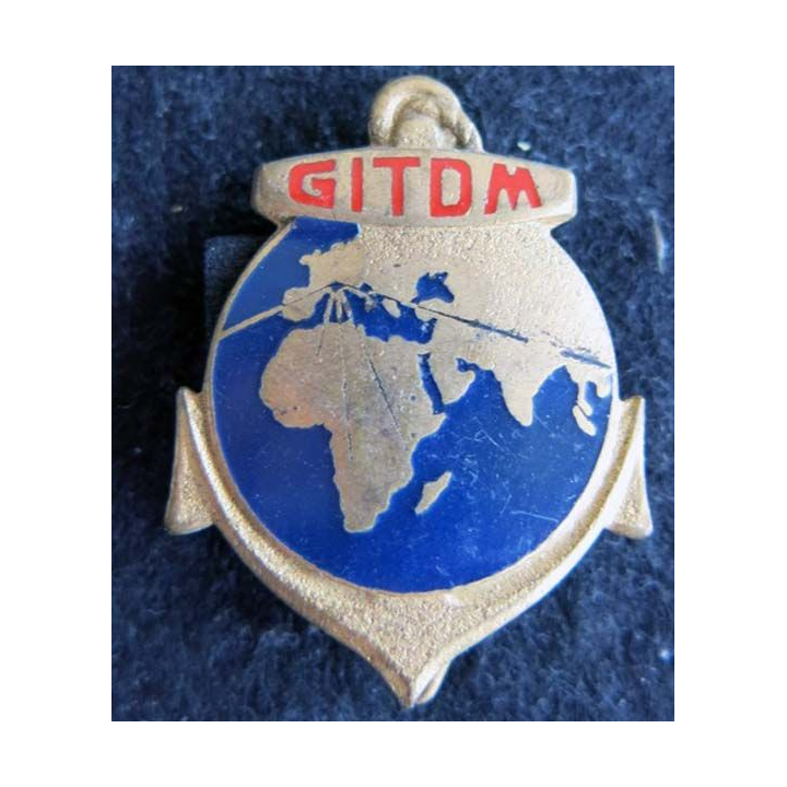GITDM : Insigne métallique du groupement d’instruction des troupes de marine