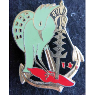 42° BCS : Insigne métallique du 42° bataillon de commandement et services de fabrication Drago G. 2003