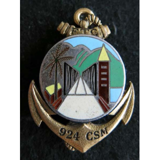 924° CSM : Insigne métallique de la 924° compagnie de supplétifs militaires des FTVN Drago O.M