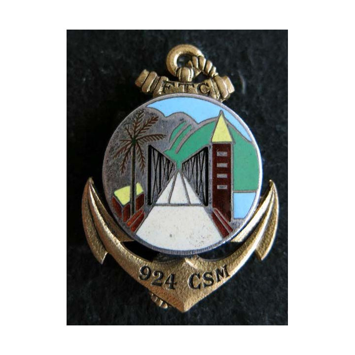 924° CSM : Insigne métallique de la 924° compagnie de supplétifs militaires des FTVN Drago O.M