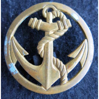 TDM : Insigne béret troupes de Marine de fabrication Béraudy Vaure 4,4 cm