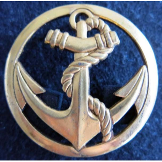 TDM : Insigne béret troupes de Marine de fabrication Béraudy Vaure 4,4 cm