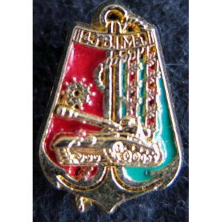 43° BIMA : insigne métallique en réduction du 43° bataillon d'infanterie de marine Boussemart 2001