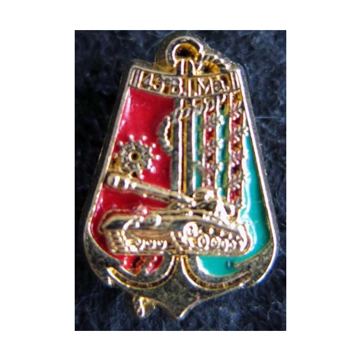 43° BIMA : insigne métallique en réduction du 43° bataillon d'infanterie de marine Boussemart 2001