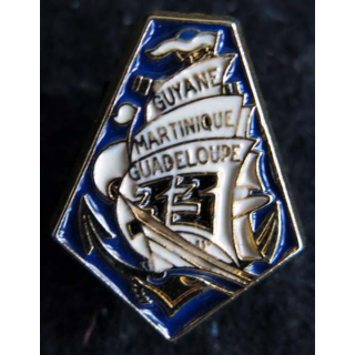 33° RIMA : insigne métallique en réduction  du 33° régiment d'infanterie de Marine Y.B 2001