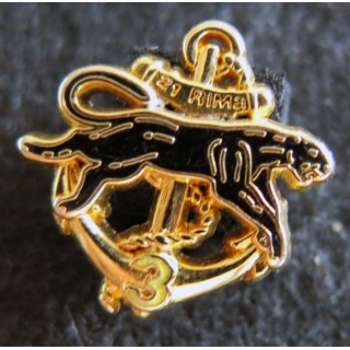 21° RIMa : insigne métallique en réduction 3° compagnie du 21° régiment d'infanterie de Marine fabricant non marquée