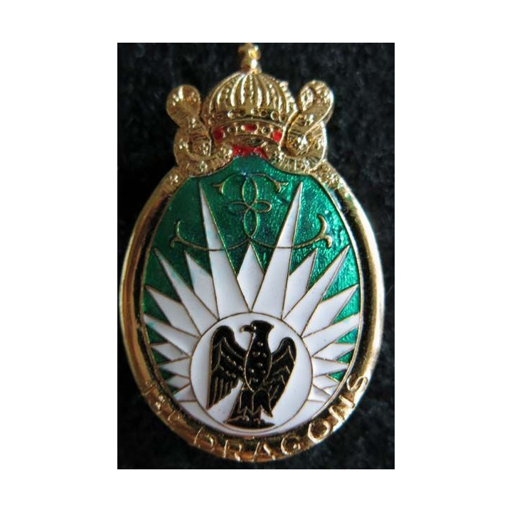 13° RDP : insigne métallique du 13° régiment de dragons parachutistes fabrication Delsart G. 983