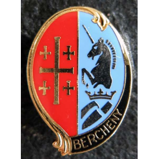 1° RHP : insigne métallique du 1° régiment de hussards parachutistes de fabrication Delsart H. 295