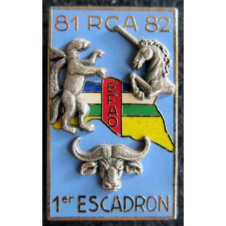 1° RHP : 1° escadron du 1° hussards parachutistes en RCA 1981-1982 de fabrication Delsart