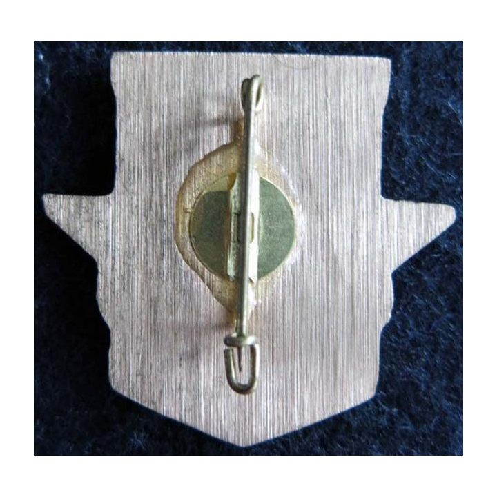 17° RGP: insigne de la compagnie d'appui du 17° régiment du génie parachutiste bronze massif boléro rond