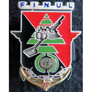 17° RGP: insigne de la compagnie d'appui du 17° régiment du génie parachutiste FINUL 82 Delsart