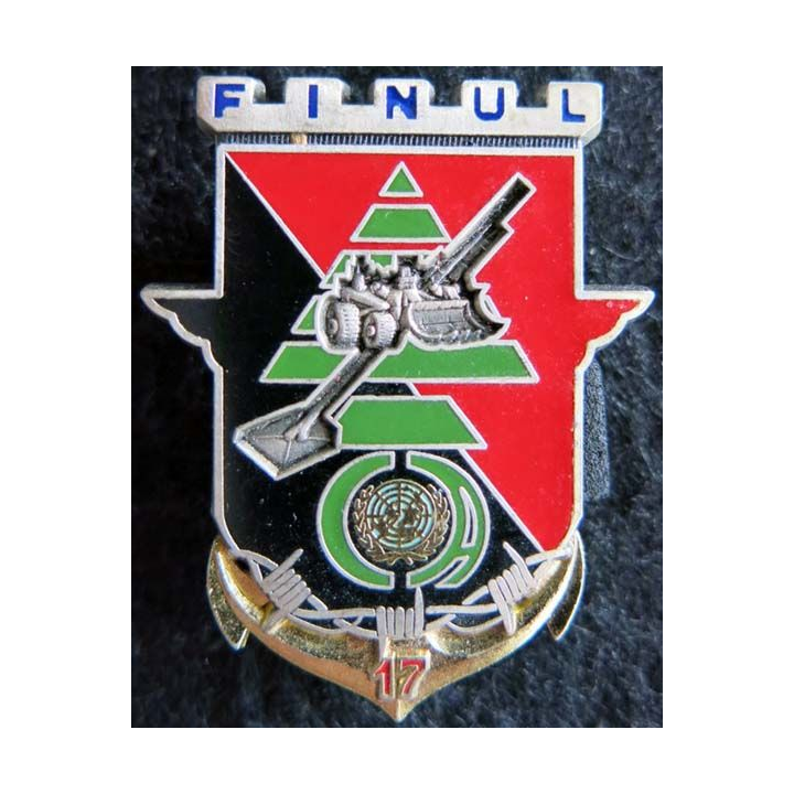 17° RGP: insigne de la compagnie d'appui du 17° régiment du génie parachutiste FINUL 82 Delsart