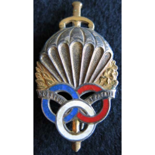 PMP PARA TYPE 2 : insigne de brevet de la préparation militaire parachutiste de fabrication Drago H. 597