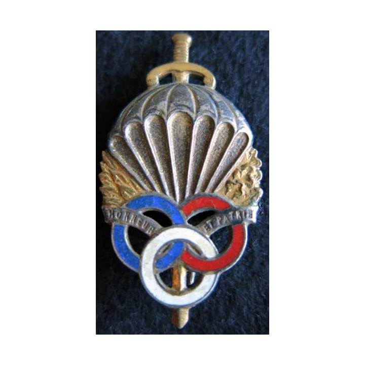 PMP PARA TYPE 2 : insigne de brevet de la préparation militaire parachutiste de fabrication Drago H. 597