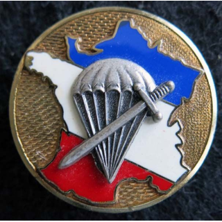 1° BPC : insigne métallique du 1° bataillon de choc Delsart G. 455 en relief