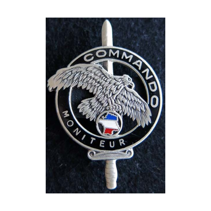 CNEC : Insigne de brevet moniteur commando de fabrication Drago homologué GS. 93
