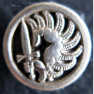 PARACHUTISTE : pin's représentant l'insigne de béret des parachutistes métropolitains réduction 16 mm
