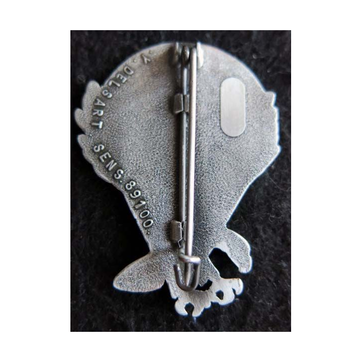 BREVET PARA :  insigne métallique de brevet d’initiation parachutiste CFCA fabrication Delsart