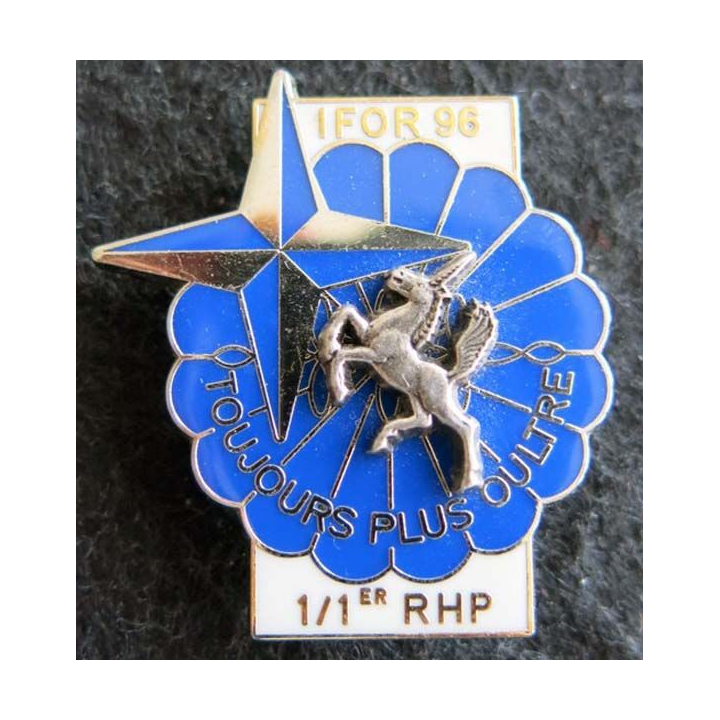 1° RHP : 1° escadron du 1° hussards parachutistes de l'IFOR 1996 de fabrication Balme Saumur