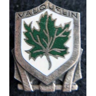 VAUQUELIN : insigne métallique de l'escorteur d’escadre Vauquelin fabrication Arthus Bertrand en émail