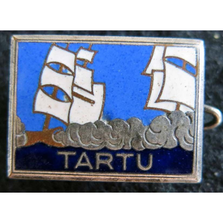 TARTU : contre torpilleur Tartu de fabrication Arthus Bertrand Paris Déposé ABPD en émail