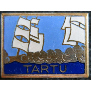 TARTU : contre torpilleur Tartu de fabrication Arthus Bertrand Paris en émail