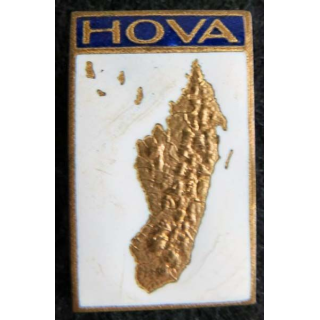 HOVA : insigne métallique de l'escorteur Hova de fabrication Arthus Bertrand Paris poinçon en émail