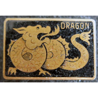 DRAGON : insigne métallique du patrouilleur Dragon de fabrication Augis Lyon en émail