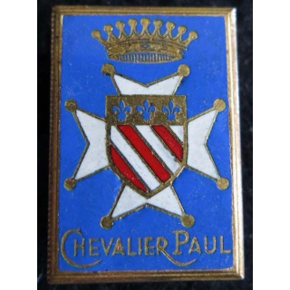 CHEVALIER PAUL : insigne métallique de l'escorteur d’escadre  Chevalier Paul fabrication Courtois en émail