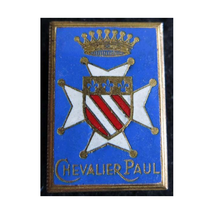 CHEVALIER PAUL : insigne métallique de l'escorteur d’escadre  Chevalier Paul fabrication Courtois en émail