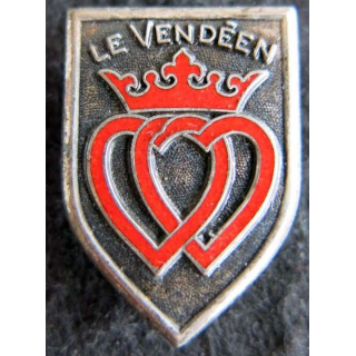 LE VENDEEN : insigne métallique de l'escorteur rapide Le Vendéen fabrication Arthus Bertrand Paris en émail