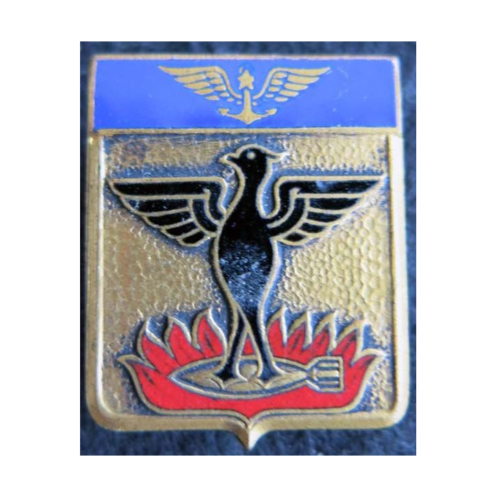 1 S - 2 S : insigne métallique de l'escadrille aéronavale 1 S - 2 S Drago Paris en émail