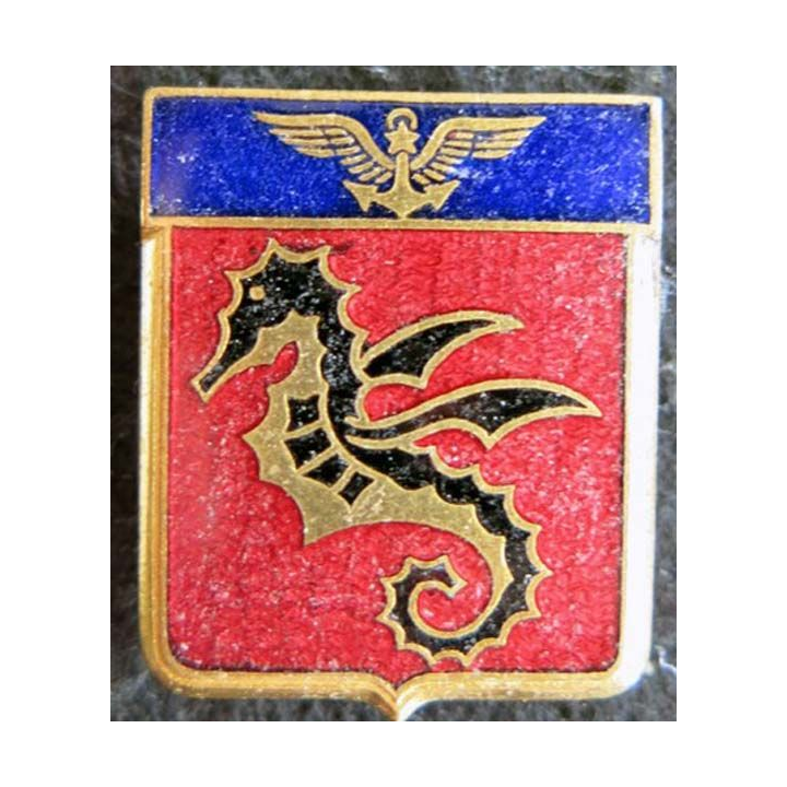 1 F - 11 F : insigne métallique de la flottille 1 F - 11 F Drago Paris en émail