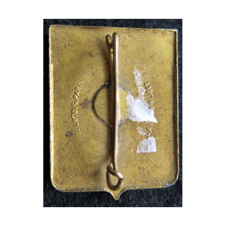 9 F : insigne métallique de la flottille 9 F Courtois Paris en émail