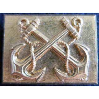MARINE : insigne métallique de chef de quart de fabrication Drago Paris