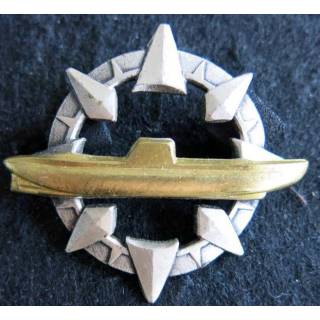 MARINE : insigne métallique de certificat élémentaire de sous marinier de fabrication Drago Paris