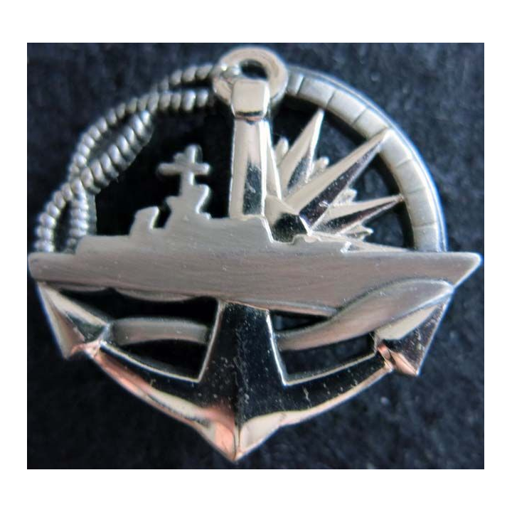 MARINE : insigne métallique de certificat élémentaire de surfacier de fabrication Arthus Bertrand
