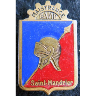 E.A.M.F : insigne métallique de l'école de maistrance de Saint-Mandrier Drago Paris en émail