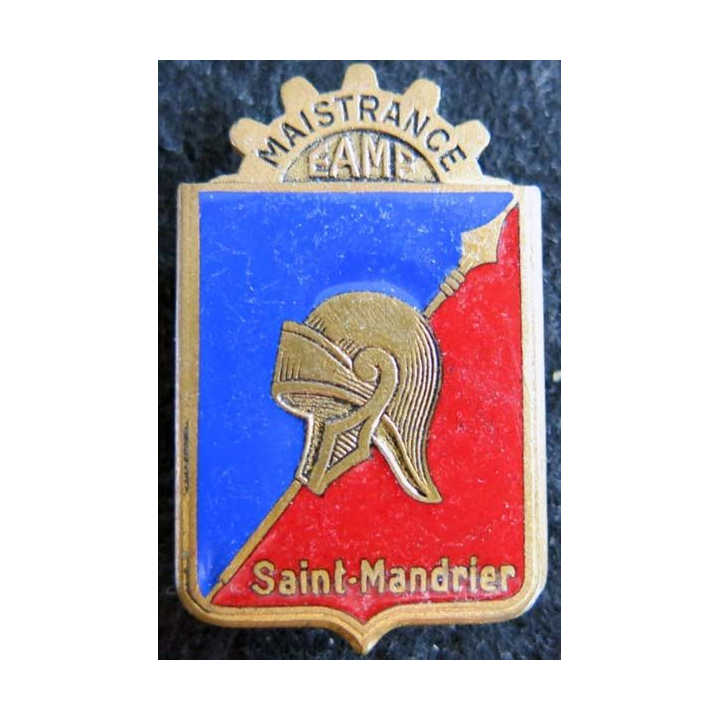 E.A.M.F : insigne métallique de l'école de maistrance de Saint-Mandrier Drago Paris en émail
