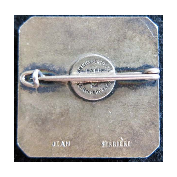 JURY 1937 : insigne métallique de membre du jury de l'exposition internationale de 1937 à Paris Arthus Bertrand émail